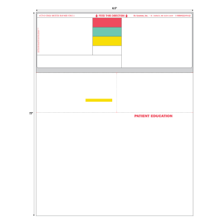 STYLE J LASER RX LABEL - 8.5" x 11"