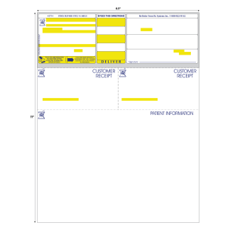 STYLE N LASER RX LABEL - 8.5" x 11"