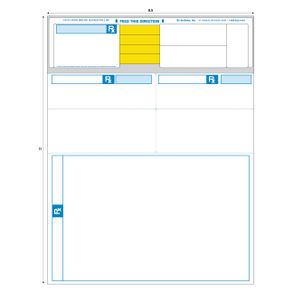 STYLE HH LASER RX LABEL - 8.5" x 11"