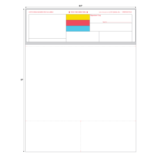 STYLE A2 LASER RX LABEL - 8.5" x 11"
