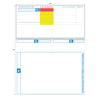 STYLE A7 LASER RX LABEL - 8.5" x 11"