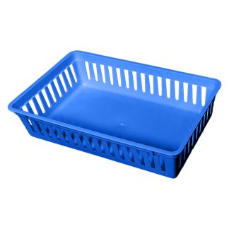 Plastic Mesh Basket, Blue
