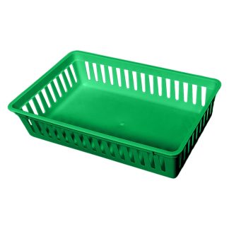 Plastic Mesh Basket, Green
