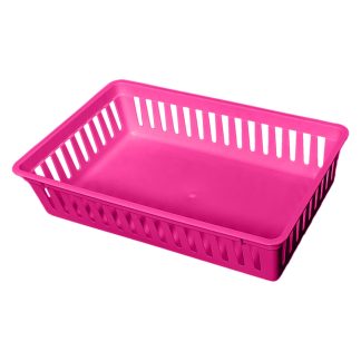 Plastic Mesh Basket, Pink