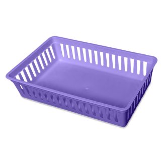 Plastic Mesh Basket, Purple