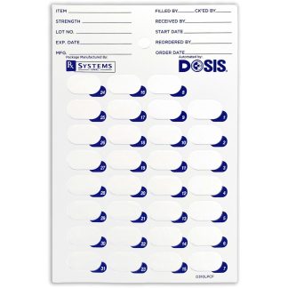 DOSIS -Lidding, 31 ct., Cycle Fill (Fwd. #'s 1-31)
