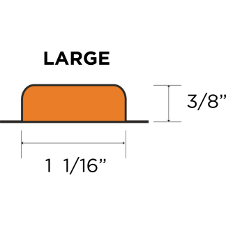 M-Blister, 30 ct LG, Amber, 3/8"