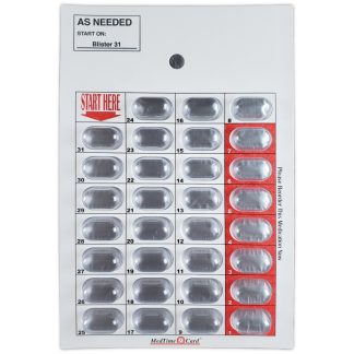M-Card, 31 ct., MedTime, As Needed (Red)