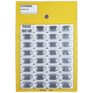 M-Card, 31 ct., MedTime, Evening (Yellow)