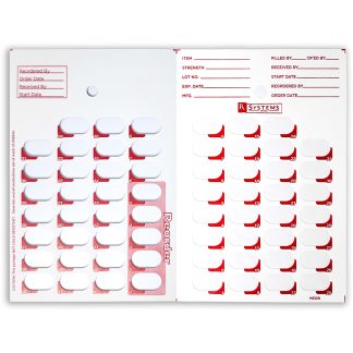 M-Card, 31 ct SCH II Red (6"x9") (SKU: M310R)