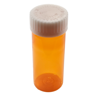 Amber P-Series Vials With CR Cap 30dr/120cc