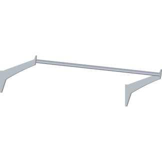 Rod Assembly only: 1 rod, two 8" Arm Brackets, no vertical brackets
