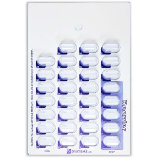 SYNMED Card 31 ct w/ LG Blister 3/8"