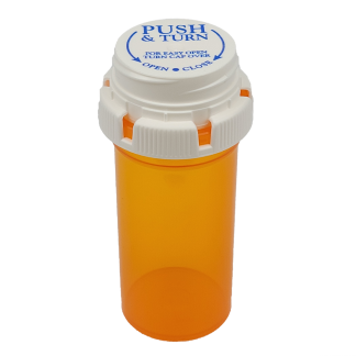 Amber Strata Vials With Cap 11 dr.