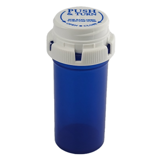Blue Strata Vials With Cap 11 dr.