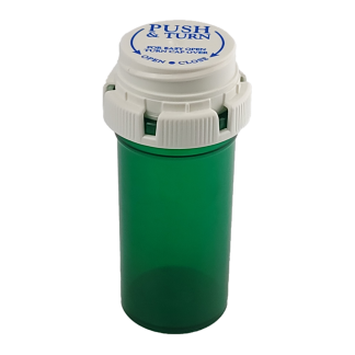 Green Strata Vials With Cap 16 dr.