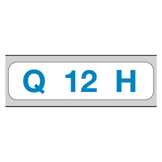 "Q 12 H"